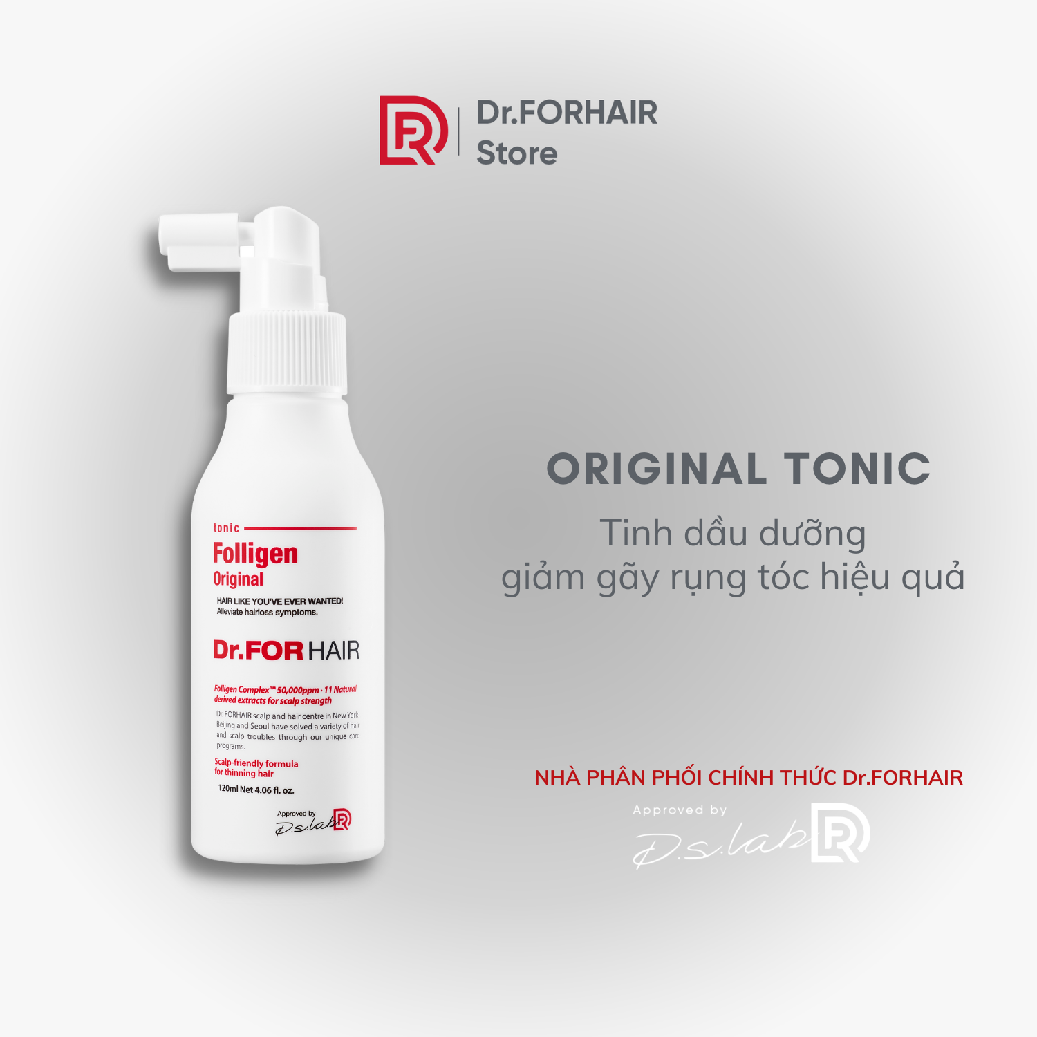 Tinh chất dưỡng tóc kích thích mọc tóc Dr.FORHAIR/Dr For Hair Folligen Original Tonic 120ml