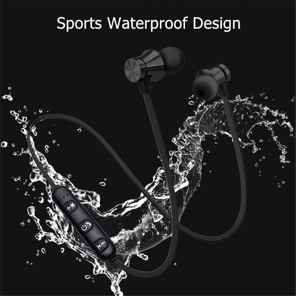 Tai nghe Bluetooth 4.2 cho ĐT in-ear ko dây Xt-11 nam châm dính cho ĐT táo X Android