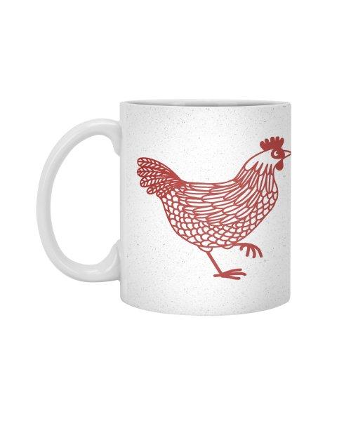 Ly Cốc Sứ Cao Cấp hình Red Hen