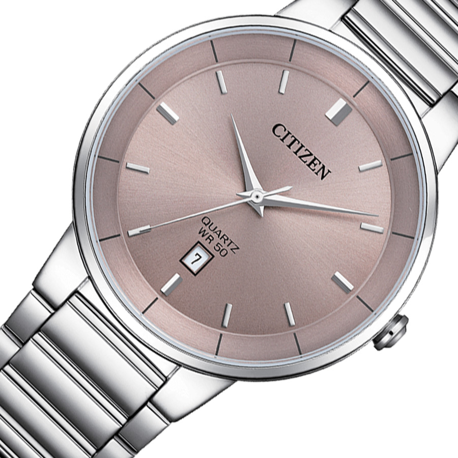 Đồng Hồ Nam Citizen Dây Thép Không Gỉ BI5120-51Z - Mặt Hồng (40mm)