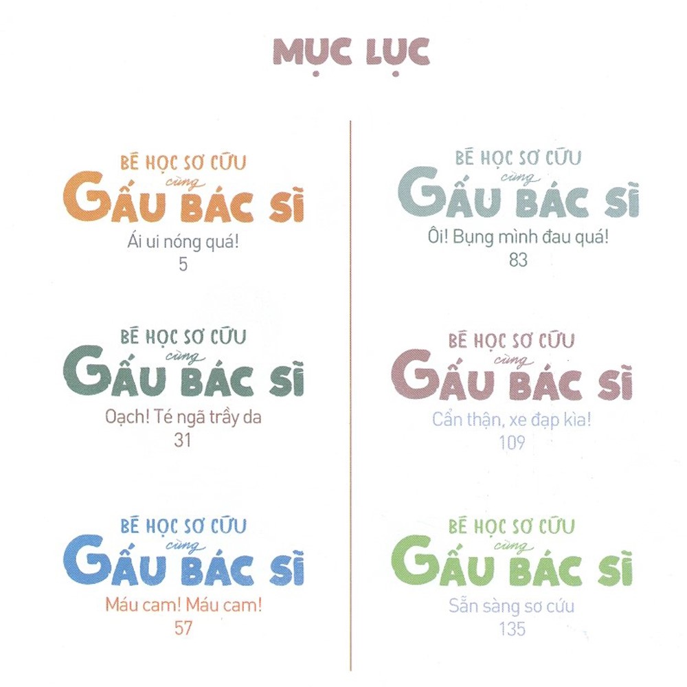 Bé Học Sơ Cứu Cùng Gấu Bác Sĩ