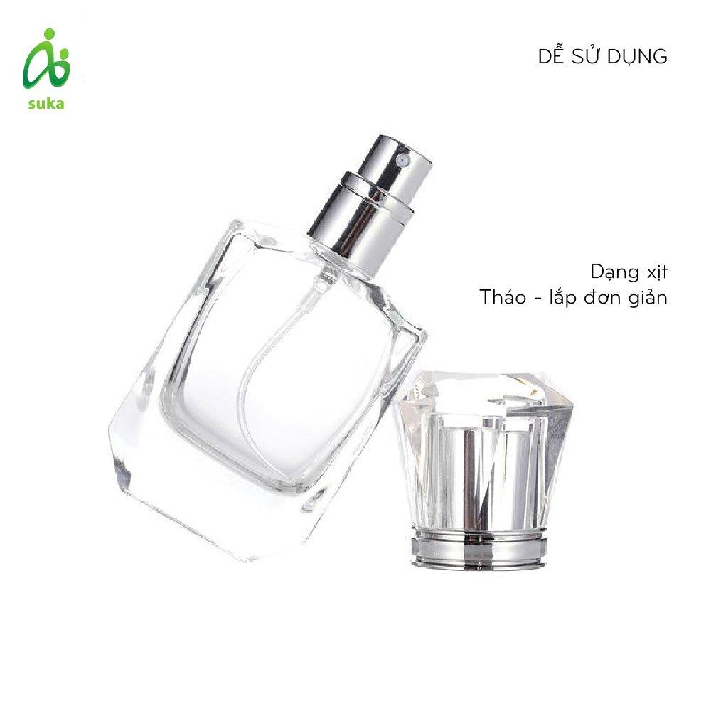 Dụng cụ chiết nước hoa-Bình xịt chiết nước hoa thủy tinh 30ml SK
