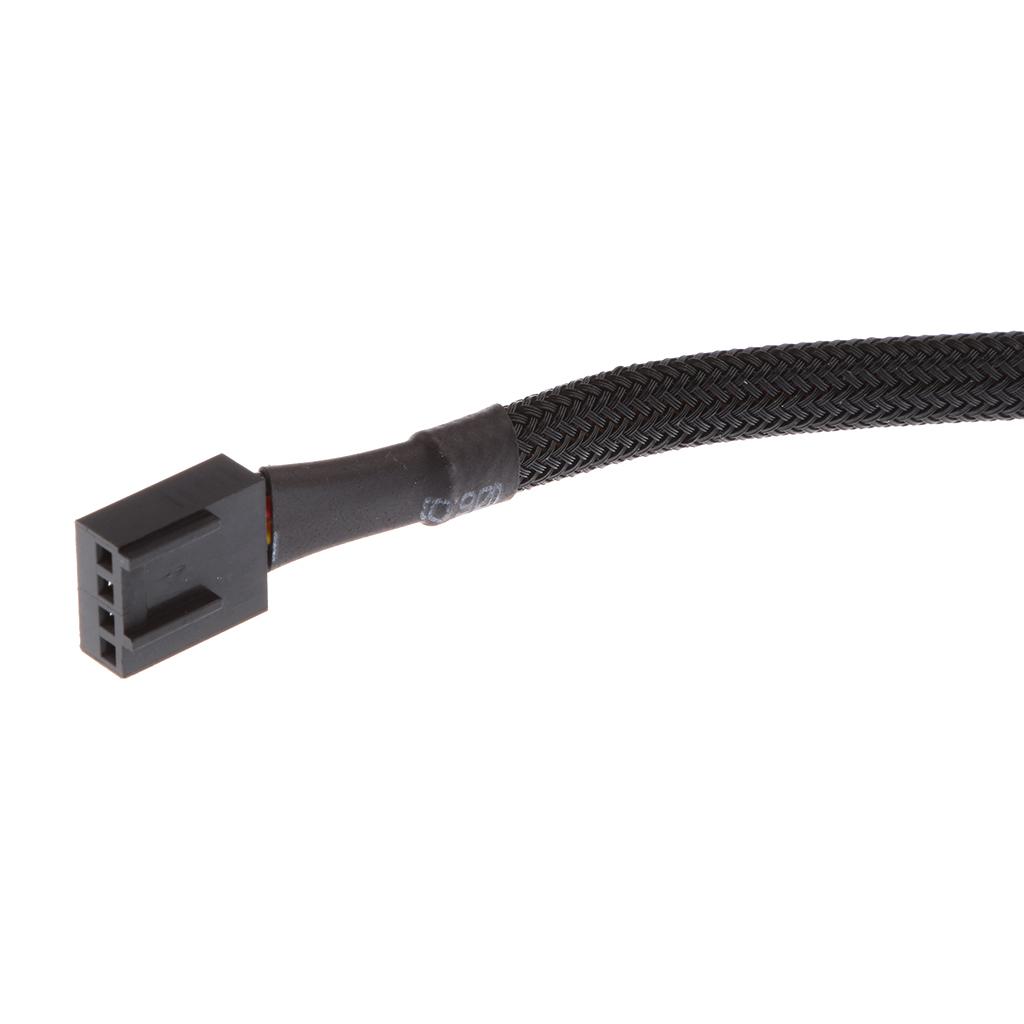 1 To 4-Pin PWM CPU Cooling Fan Splitter Adapter Cable 37CM Length