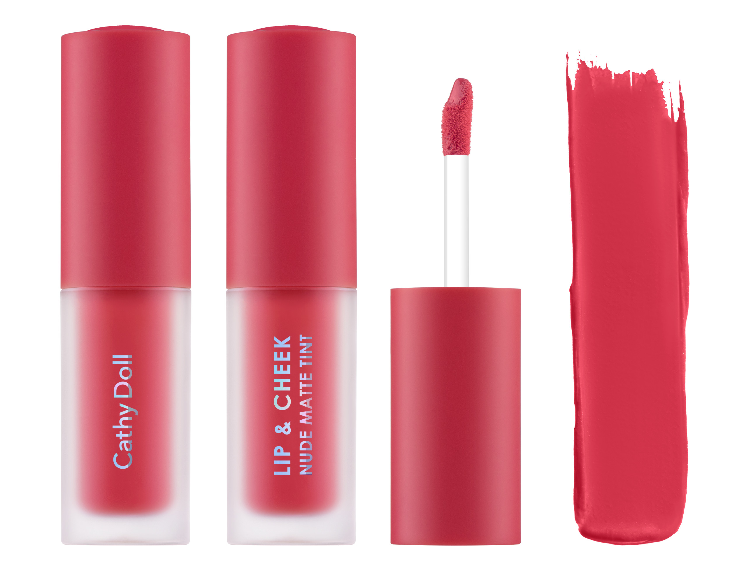 Son kem và má hồng Cathy Doll Lip &amp; Cheek Nude Matte Tint 3.5g