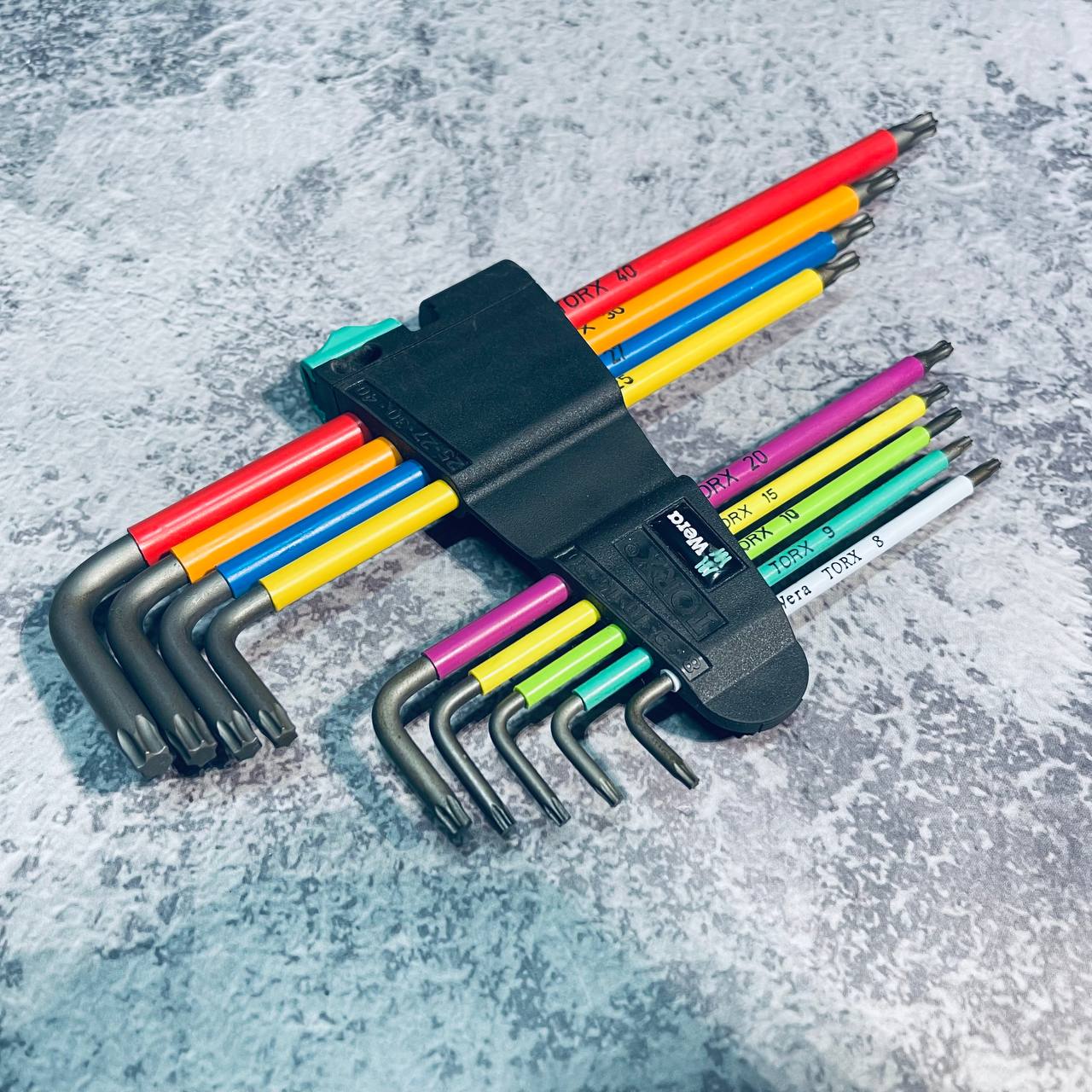 Bộ Hoa Thị Dài Nhiều Màu Sắc 967/9 Tx Xl Multicolour 1 Wera 05024480001 - Hàng Chính Hãng 100% từ Đức