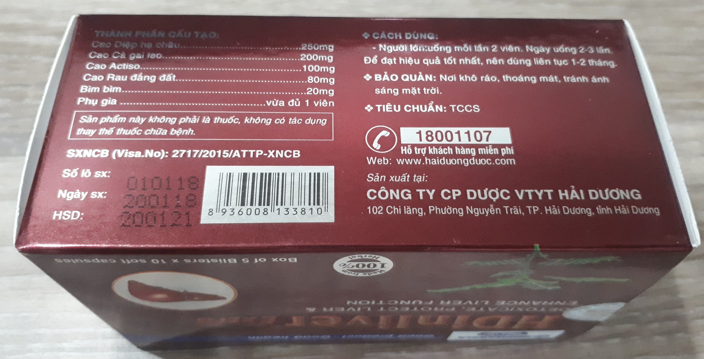 THỰC PHẨM CHỨC NĂNG – HD INLIVER EXTRA - GIÚP GIẢI ĐỘC GAN DO DÙNG NHIỀU BIA RƯỢU
