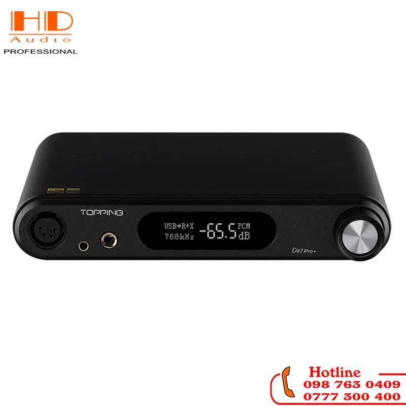 DAC TOPPING DX7 Pro + - Chip ES9038PRO - Bluetooth 5.1 - Hàng Chính Hãng