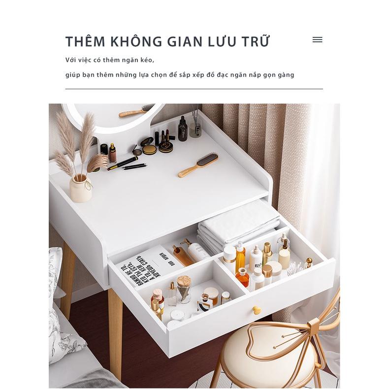 Bàn trang điểm có gương, Bàn phấn có đèn led