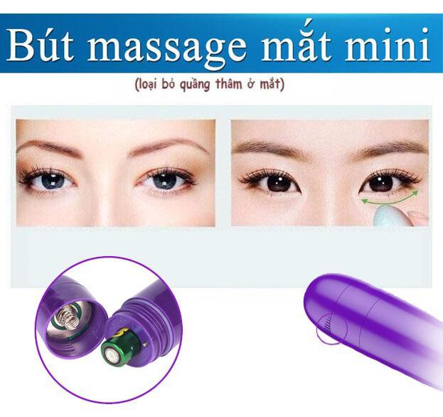 Máy Massage Mắt Kiểu Bút Chống Thâm Quầng Mini 408 - Bút Matxa Mắt Mini Thư Giãn Bọng Mắt (Massage Device Pen Electric Eye Massager)