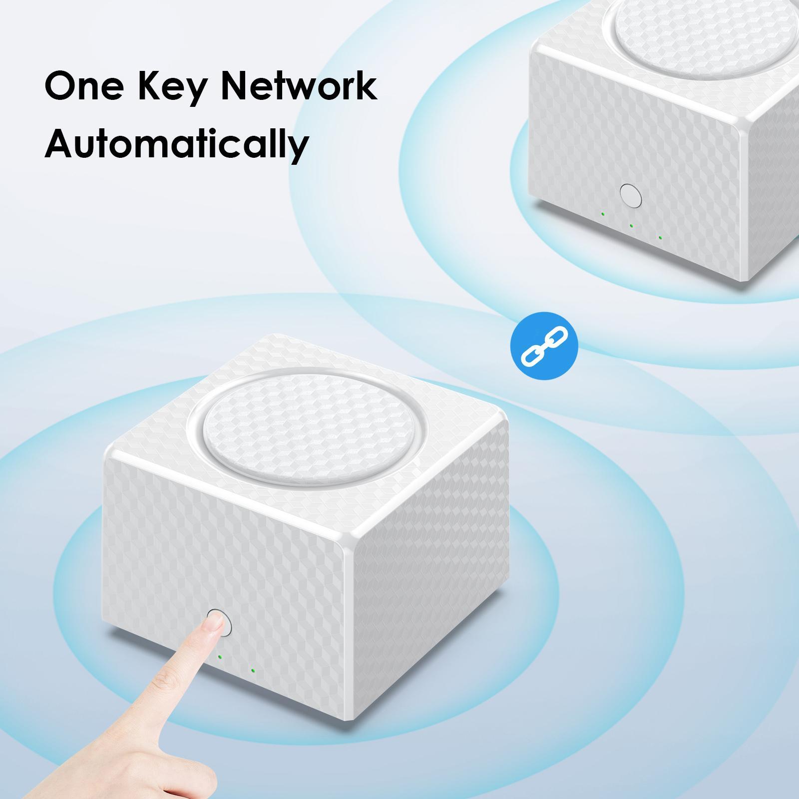 Mesh Router System WiFi 1200Mbps Whole Home Network