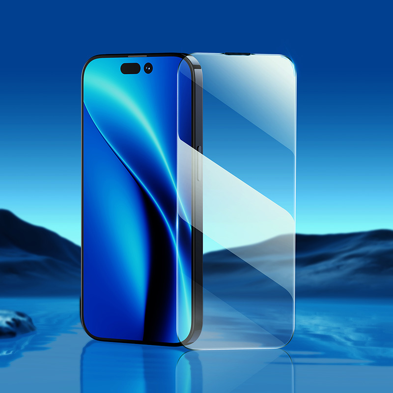 Cường lực Baseus All-glass Crystal Tempered Glass Film iP14 FastStick