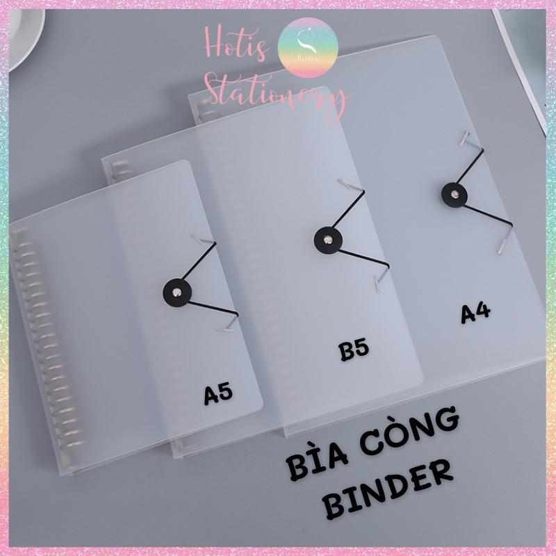 Binder Bìa còng sắt có dây chun nút cài