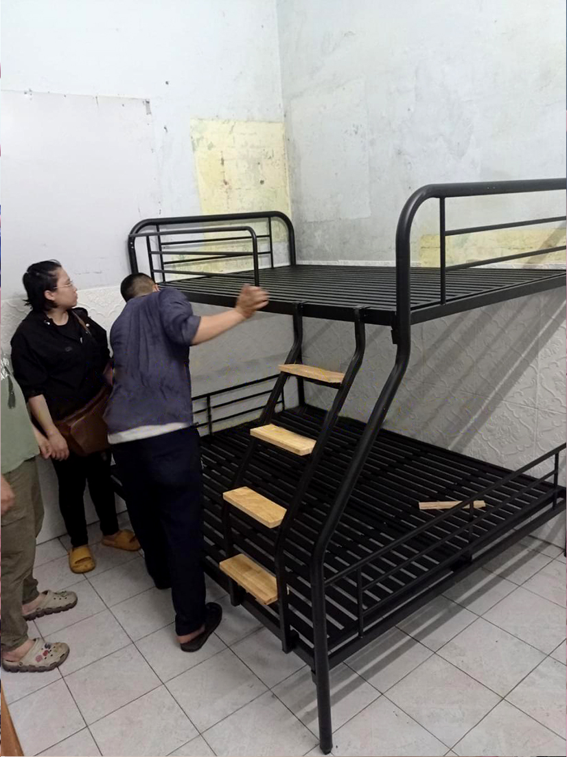 Giường sắt lệch tầng GIÁ RẺ nhiều kích thước