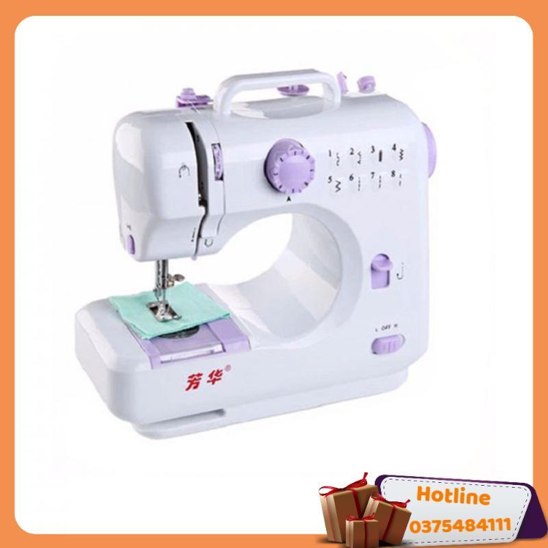 Máy May Mini Gia Đình 12 Kiểu May Fhsm 505A, Tặng Kèm Thước Dây Cao Cấp 1.5M - Hàng Loại 1