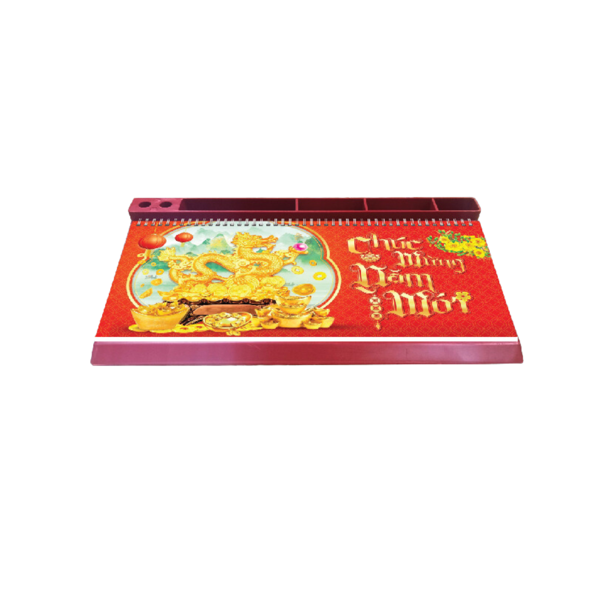 Lịch Để Bàn 53 Tuần 2024 - Đế Nhựa Có Lò Xo _KV