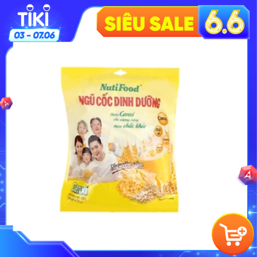 Combo 3 bịch Ngũ cốc Canxi (500g) của hãng Nutifood giúp Xương chắc khỏe dùng cho cả gia đình