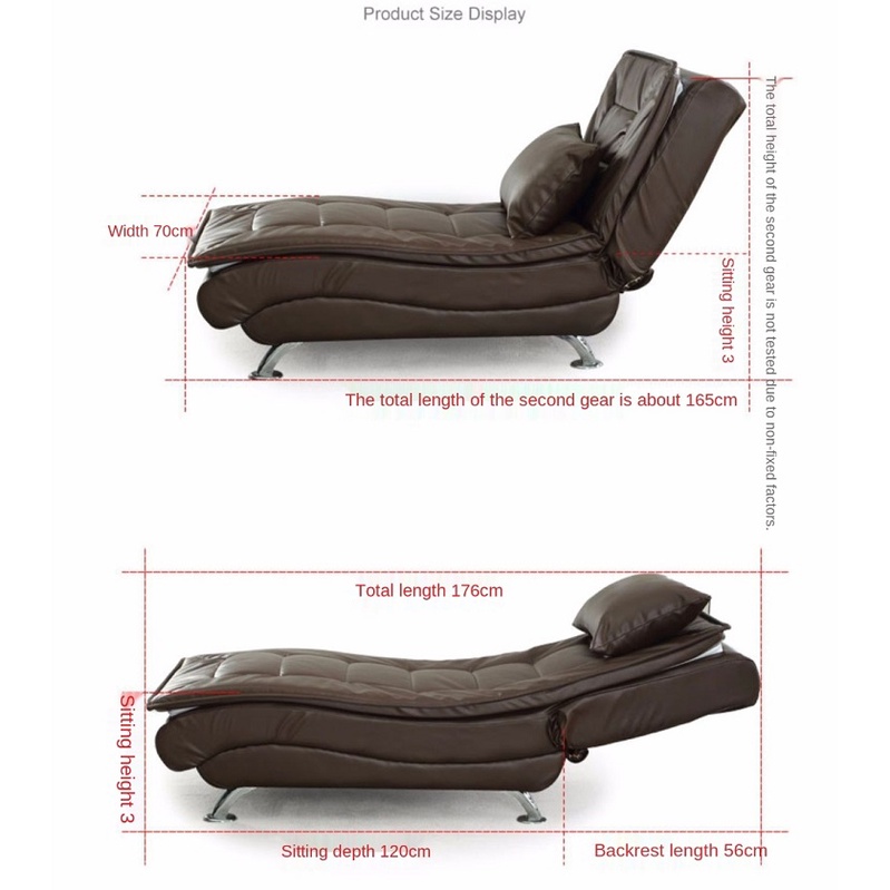 Ghế sofa thông minh NT120 , ghế sofa lười, ghế nằm thư giãn đọc sách, kích thước 175x70x35cm