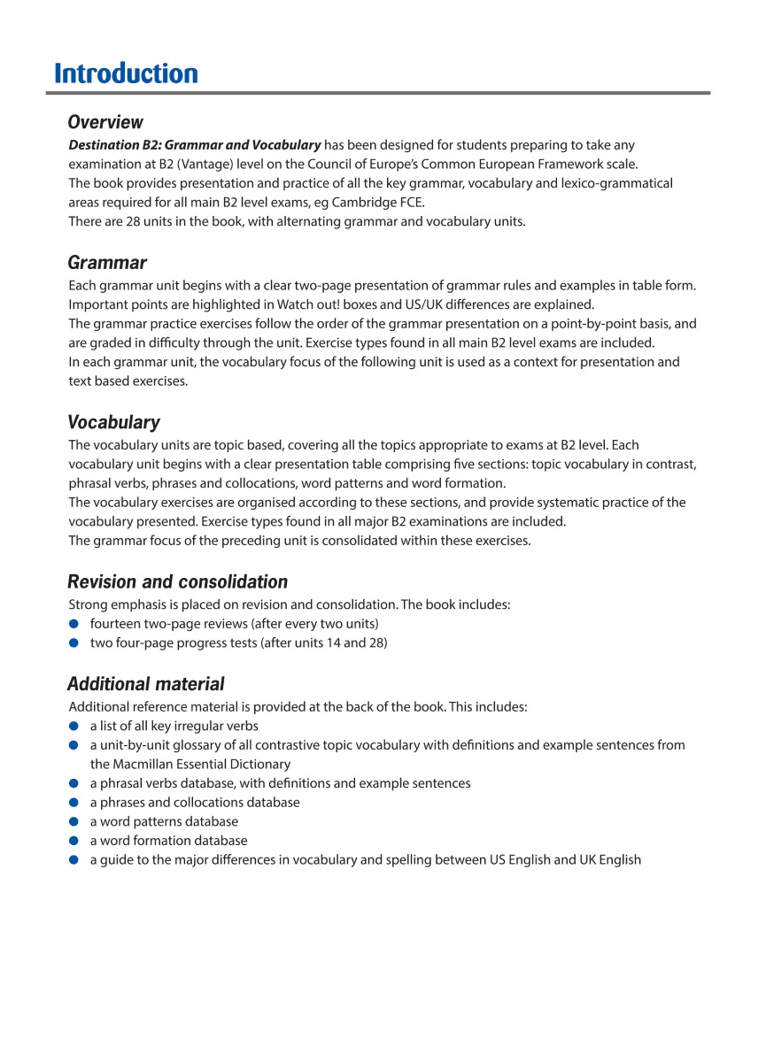 Destination B2 - Grammar And Vocabulary With Answer Key _MC