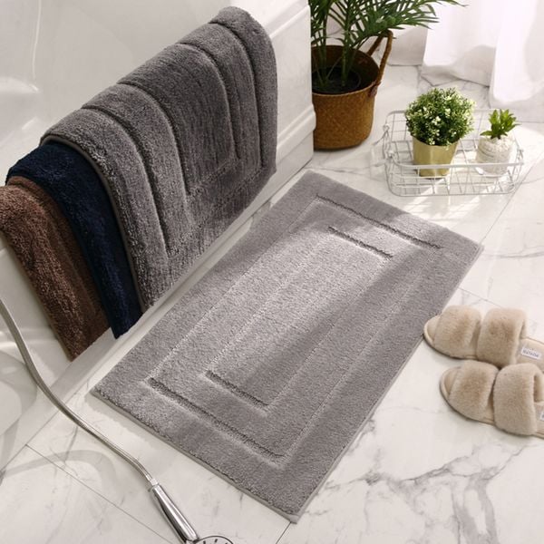 Thảm lau chân, thảm chùi chân thấm nước ROOM MAT sợi len trơn chống trượt, cho phòng khách, phòng tắm - Giao màu ngẫu nhiên