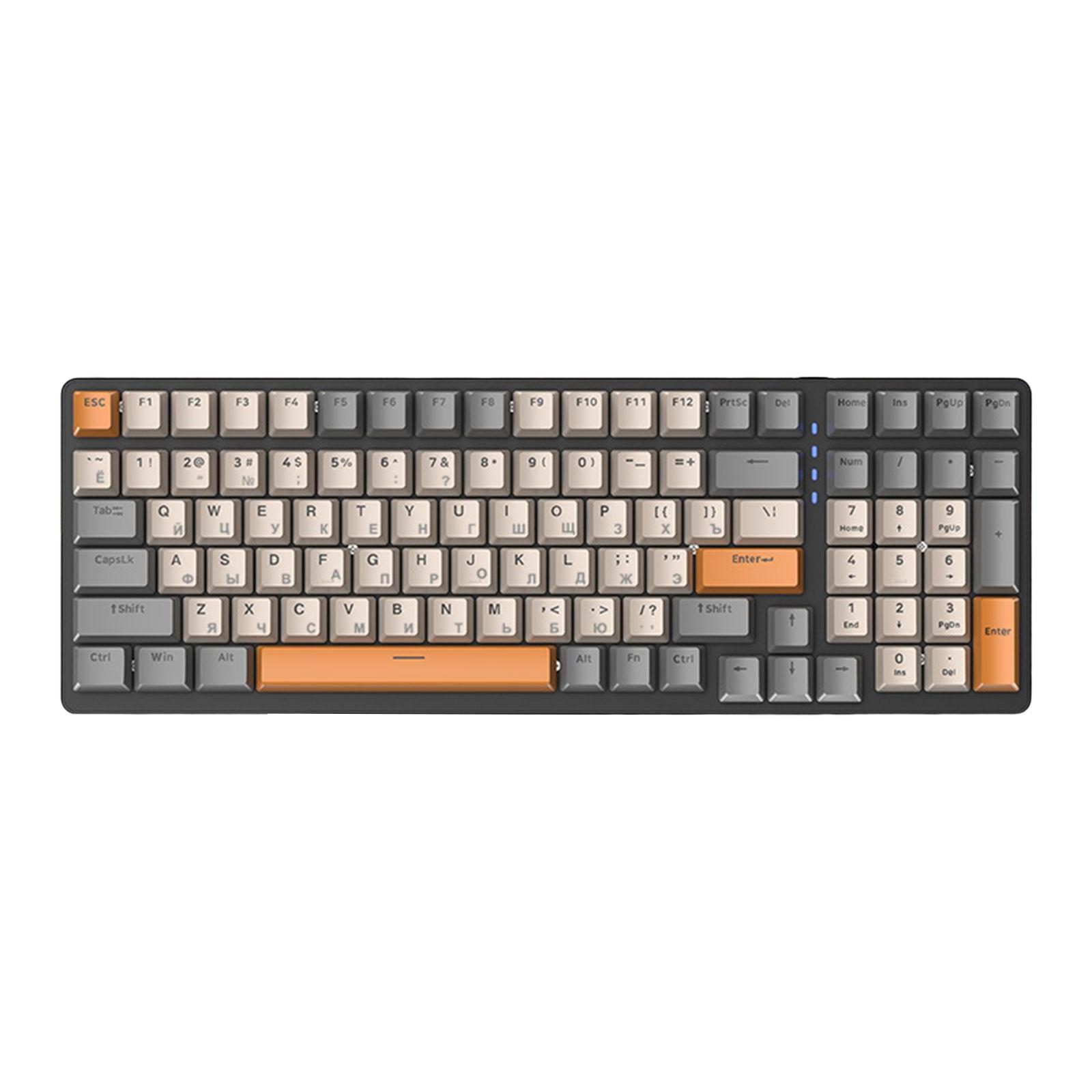 Russian Mechanical Keyboard Backlit Plug and C Interface Durable for PC Gamer