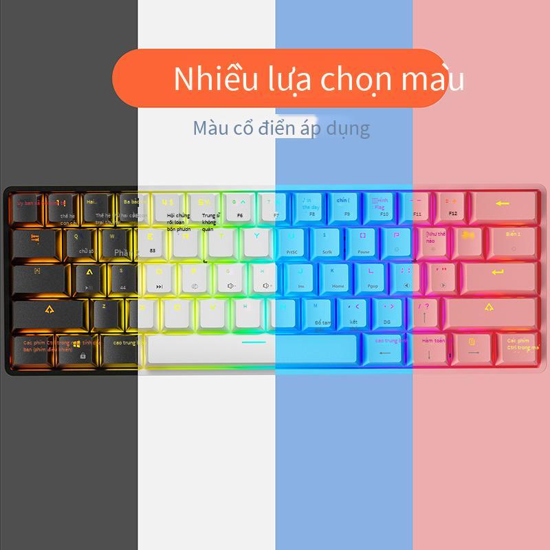 Khuyến Mãi Crack K28 Game Có Dây Bàn Phím Cơ RGB Di Động Điện Thoại Máy Tính Bảng MCA Chơi Game Không Dây Bluetooth Bàn Phím Cơ