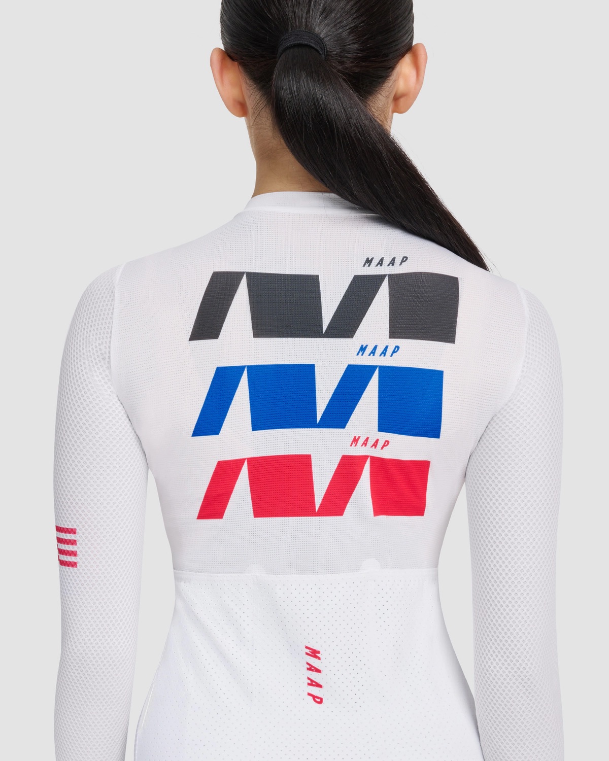 Áo Thể Thao Đạp Xe Nữ MAAP Women's Trace Pro Air LS Jersey - Màu Trắng