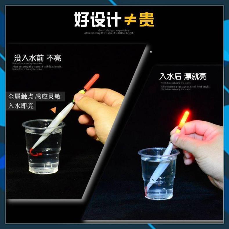 Phao Đèn Câu Đêm Cảm Ứng Phát Sáng Khi Gặp Nước