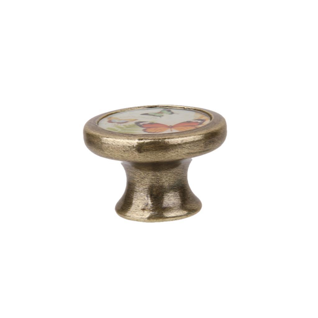 5xAssorted Vintage Brass Wardrobe Cabinet Door Cupboard Drawer Handle Knob 08
