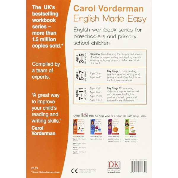 Carol Vorderman: English Made Easy Ages 6-7 Key Stage 1