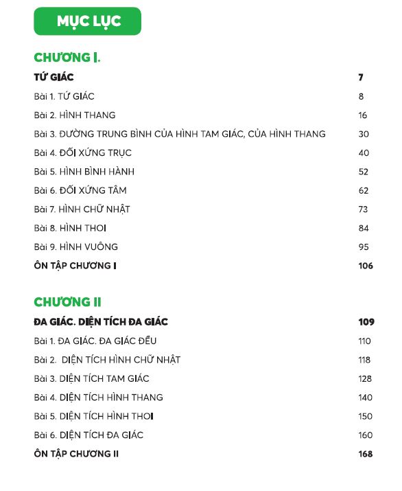 Làm chủ kiến thức Toán lớp 8 – Phần Hình học