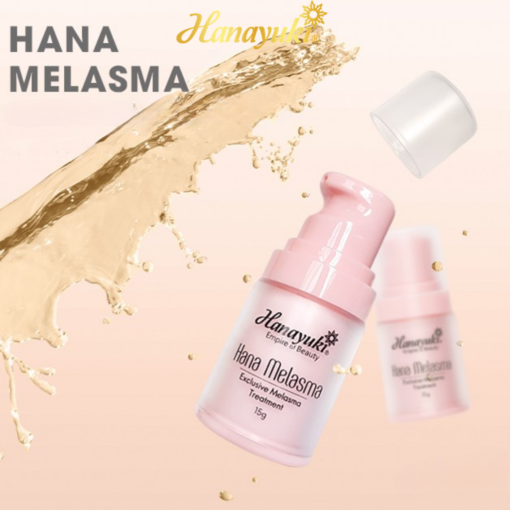 Serum Nám Hana Melasma Hanayuki Chính Hãng Tinh Chất Giảm Thâm Nám Tàn Nhang Đồi Mồi Dưỡng Trắng Da 15g &amp; 30g
