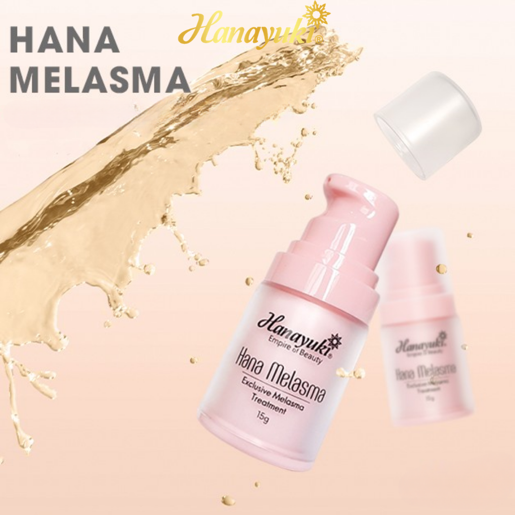 Serum Nám Hana Melasma Hanayuki Chính Hãng Tinh Chất Giảm Thâm Nám Tàn Nhang Đồi Mồi Dưỡng Trắng Da 15g & 30g