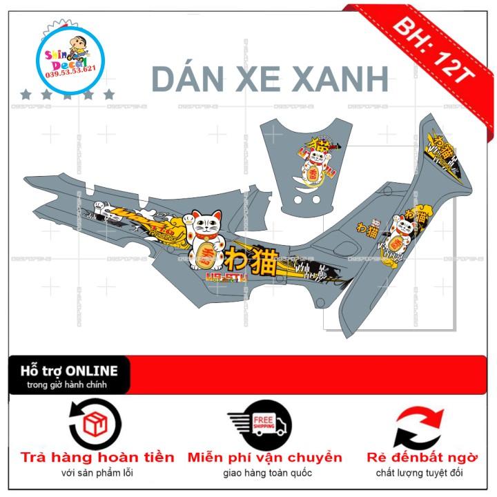 Tem xe wave nhỏ đời đầu mèo thần tài