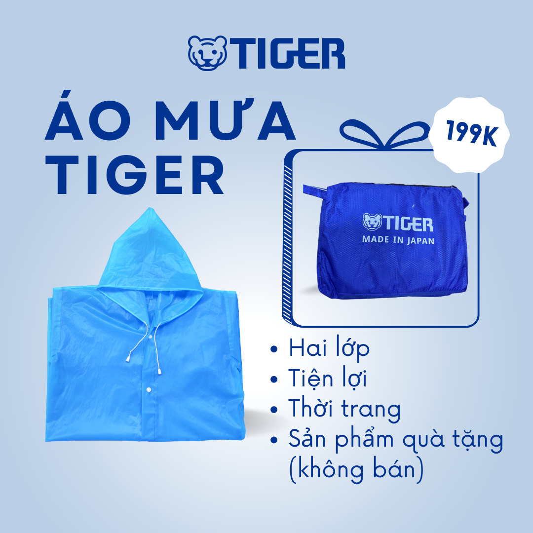 ÁO MƯA TIGER 2024 (HÀNG TẶNG KHÔNG BÁN)