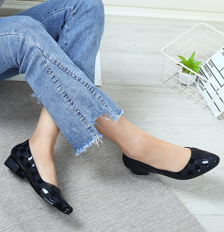 Giày nhựa đi mưa nữ thời trang nhiều màu 3p dáng công sở 251