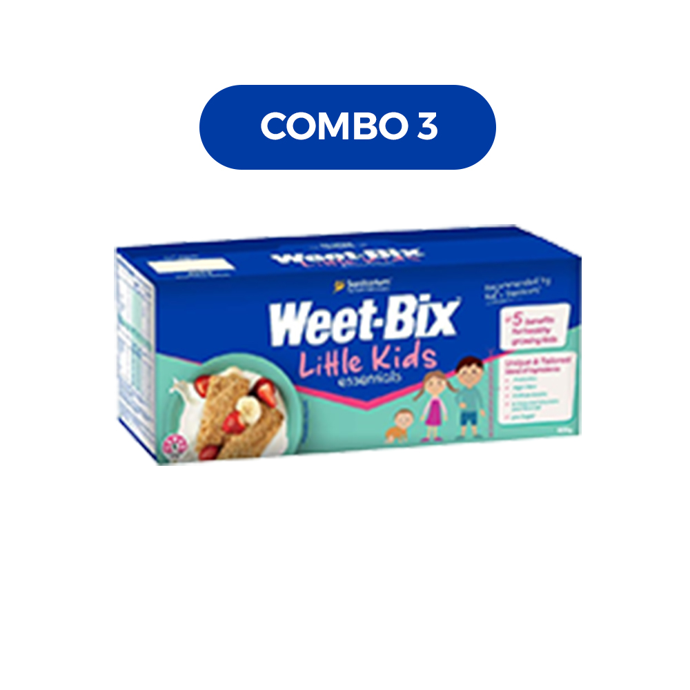 3 hộp ngũ cốc dinh dưỡng cho trẻ em Weet Bix Úc 400g