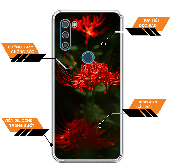 Ốp lưng dẻo cho điện thoại VSMART ACTIVE 3 - 0593 HOABINGAN04 - Hàng Chính Hãng
