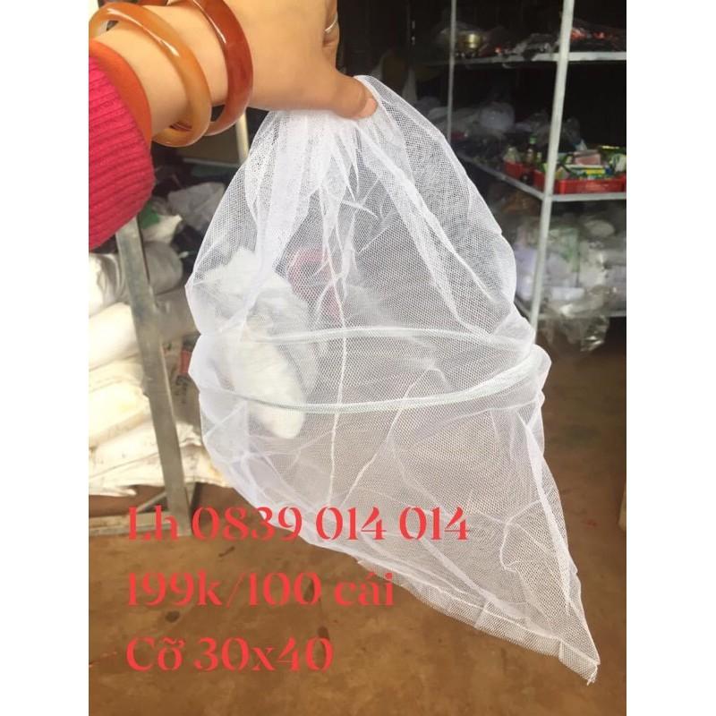 50 Bọc bưởi lưới mùng có khung cỡ 30x40