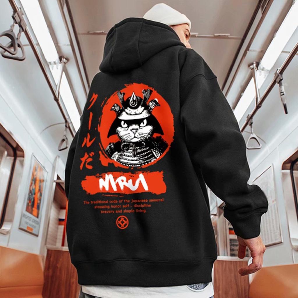 Áo Hoodie Dáng Rộng In Họa Tiết Thời Trang Thu Đông Dành Cho Nam
