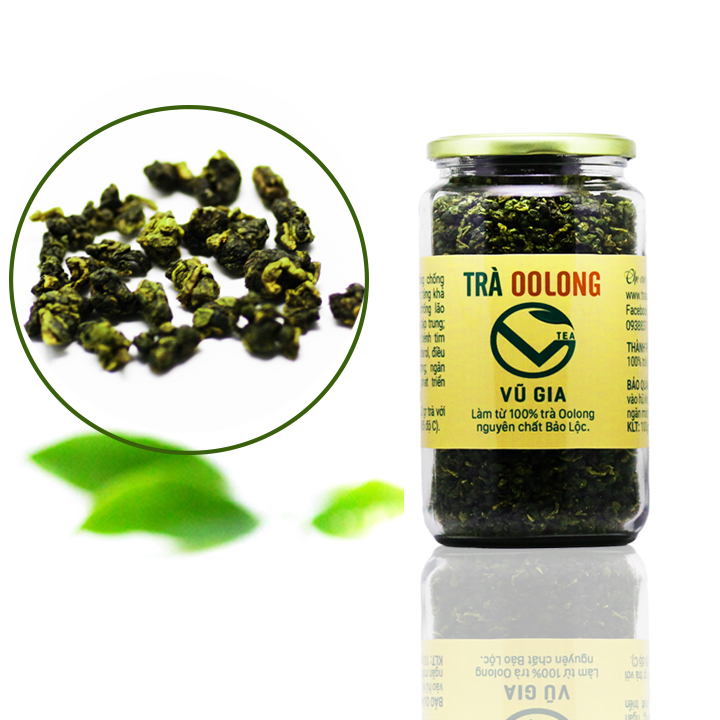 Trà Oolong Nguyên Chất Bảo Lộc Vũ Gia (85gr/hũ) - Nguyên liệu nấu trà sữa trân châu thơm ngon tại nhà, giảm cân an toàn