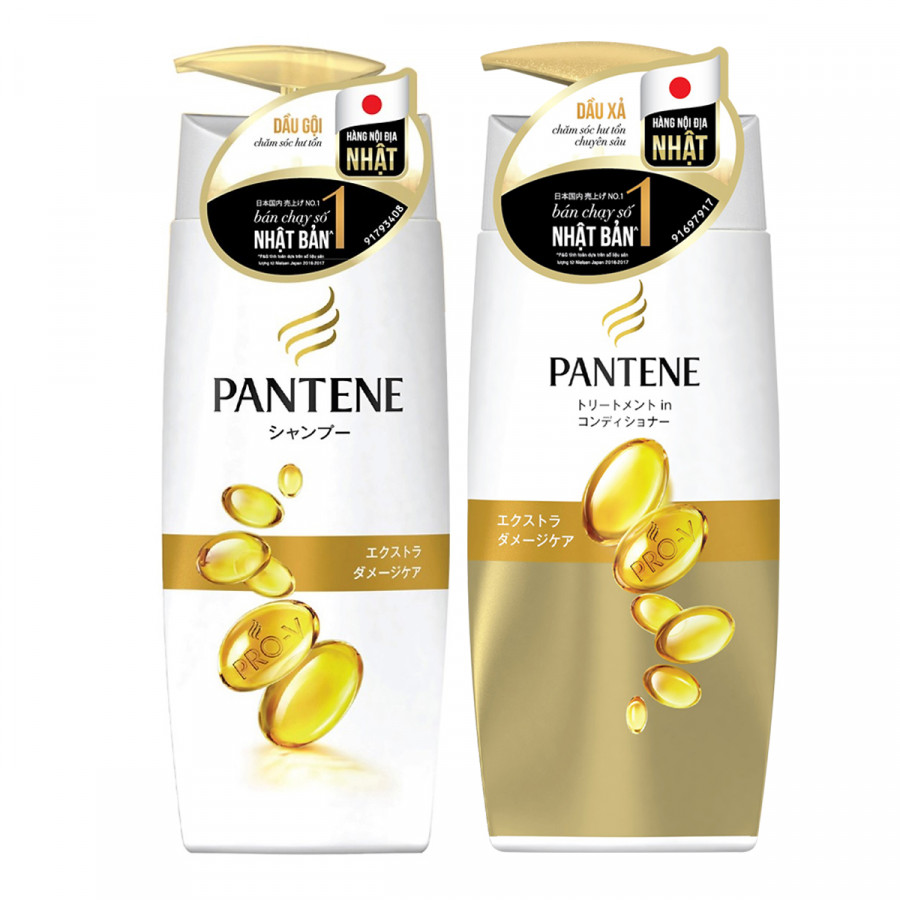 Bộ Dầu Gội &amp; Xả Pantene Nhật Bản - Chăm Sóc Hư Tổn Chuyên Sâu