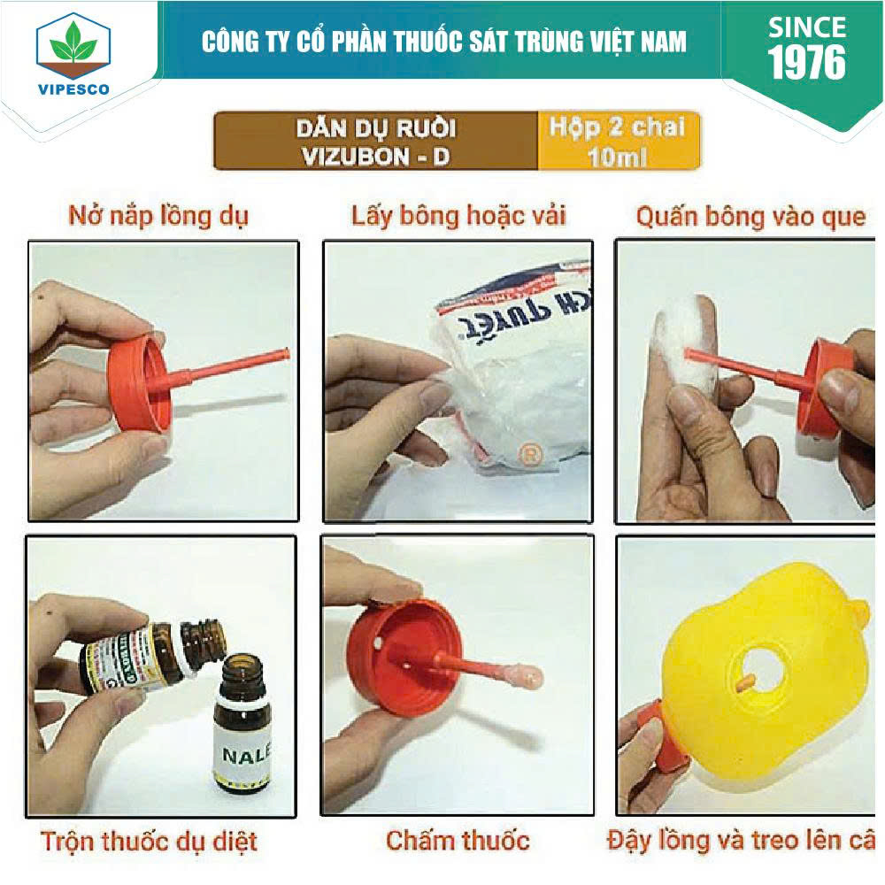THUỐC DẪN DỤ VÀ DIỆT RUỒI ĐỤC QUẢ VIZUBON D AL