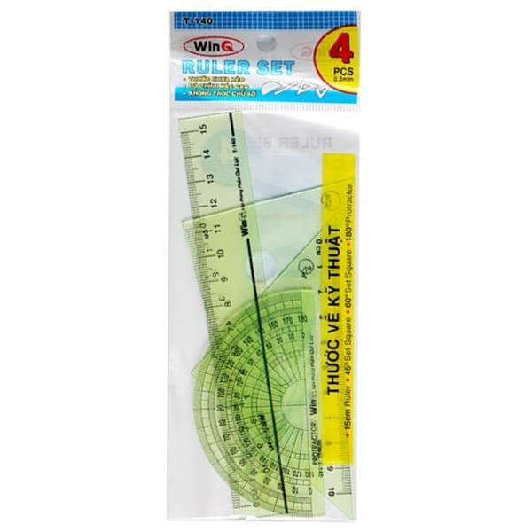 Bộ 4 Bộ Thước Màu 4 Cây T-140