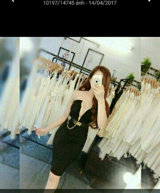 Đầm body cúp ngực xẻ lưới