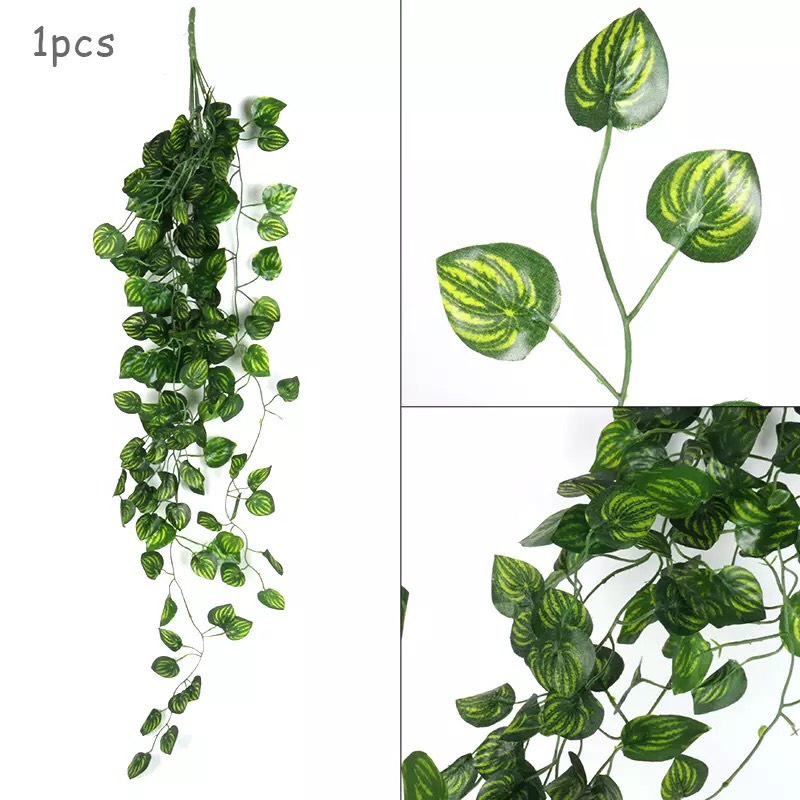 Chùm lá giả treo tường độc đáo dài 85-90cm trang trí nhà hàng, tiểu cảnh, ban công xanh mát CL-02