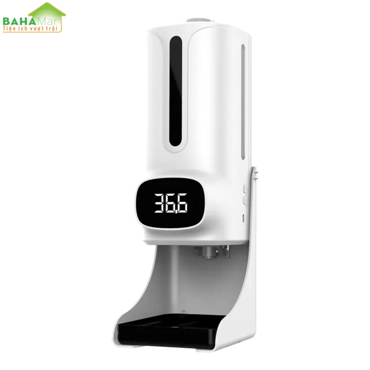 MÁY TÍCH HỢP 2 TRONG 1 ĐO NHIỆT ĐỘ VÀ PHUN CẢM ỨNG RỬA TAY KHỬ TRÙNG TỰ ĐỘNG K9Pro Plus "BAHAMAR" Tự động đo nhiệt độ và phun nước rửa tay diệt khuẩn hiệu quả tránh lây nhiễm chéo