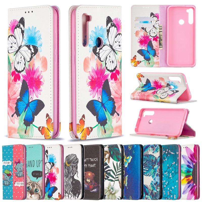 Ốp lưng điện thoại dạng ví da lật dành cho Xiaomi Redmi Note 8 Pro Note 8T 8 8A