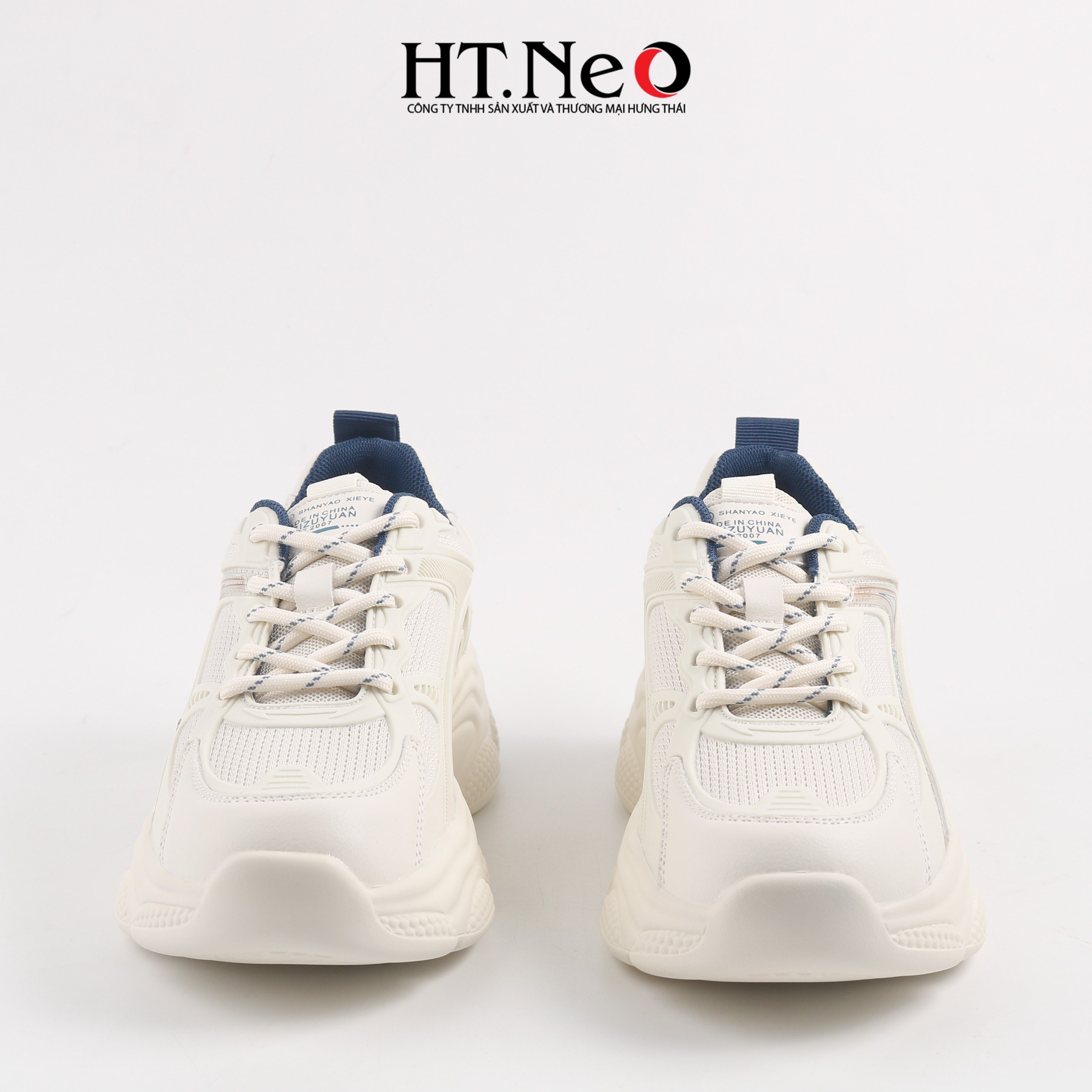 Giày thể thao, giày sneaker nữ đế cao su đúc, đế cao, chất liệu da kết hợp vải lưới, kiểu dáng trẻ trung, đi êm chân, thoải mái TTN14