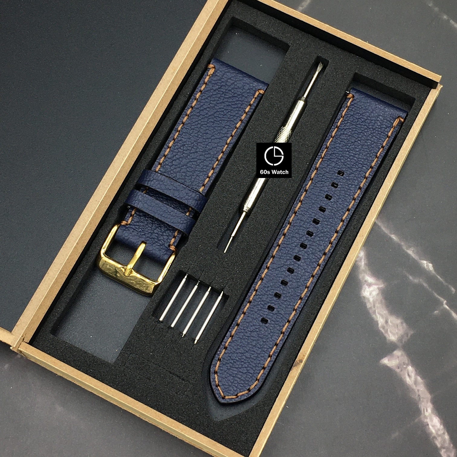 Dây Da Thay Thế Dành Cho Đồng Hồ Fossil Casio Samsung Huawei Da Bò Thật Dây Handmade