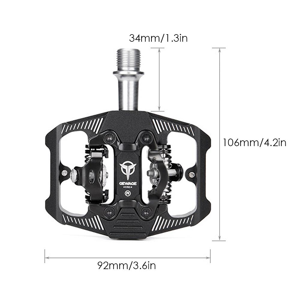 Bàn Đạp Thay Thế Xe Đạp Leo Núi Spd Kẹp Hai Mặt Mtb Có Miếng Lót Gewage